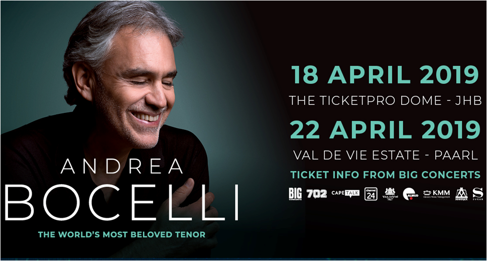 Andrea Bocelli: April 2019