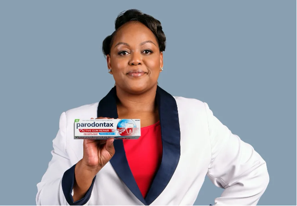 Carol Ofori parodontax brand ambassador