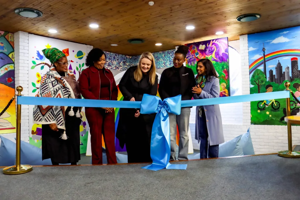 New Look, Same Love of Reading at Bedfordview Library Left to Right_Nontuthuzelo Sipambo(City of Ekurhuleni), Lesego Sentsho (City of Ekurhuleni), Kelsey van der Walt (Eastgate Shopping Centre), Siphumelele Khuzwayo (Eastgate Shopping Centre), Advocate Mona Naidoo.jpeg
